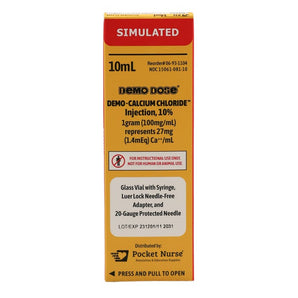 Demo Dose DEMO-Calcium Chloride™ Injection, 10% -For Training Use Only