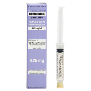 Demo Dose Atropin .25mg Pediatric 5mL -For Training Use Only