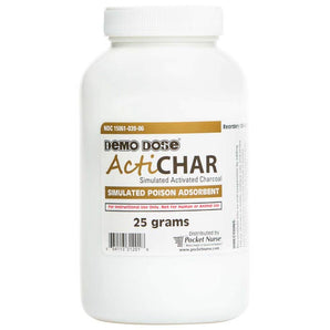 Demo Dose Acti Char 25 grams Simulated Poison Absorbent -For Training Use Only