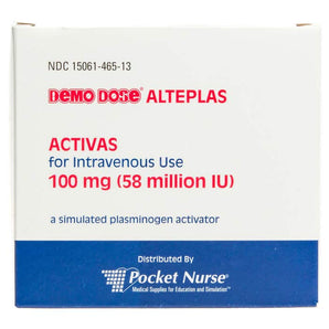 Demo Dose Activas Alteplas 100 mL 100 mg/100 mL -For Training Use Only