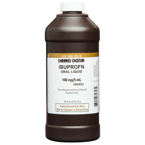 Demo Dose Ibuprofn 100mg/5mL Pint -For Training Use Only