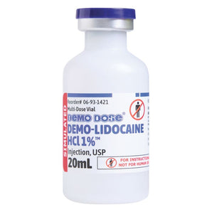 Demo Dose DEMO-Lidocaine HCI 1%™, 20mL -For Training Use Only