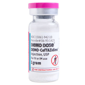 Pocket Nurse DEMO-CefTAZidime™ Injection, 10mL, 1g/10mL -For Training Use Only