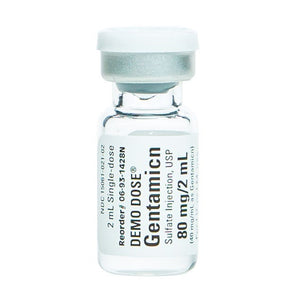 Demo Dose Gentamicn 80mg/ vial 2mL -For Training Use Only