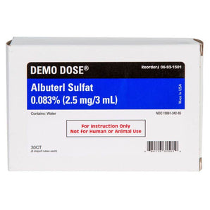 Demo Dose Simulated Albuterol Sulfate 0.083% -For Training Use Only
