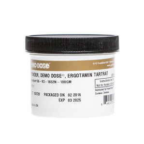 Demo Dose Powder Ergotamin Tartrat 100 gm -For Training Use Only