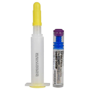 Demo Dose Refilled Luer-Lock ACLS Syringe (Needle Free) 10mL, EPINEPHrin Injection -For Training Use Only