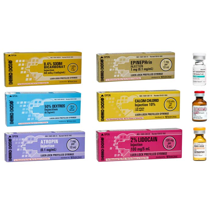 Demo Dose Luer-Lock ACLS Syringe Bundle 2 -For Training Use Only ...