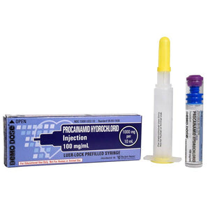 Demo Dose Procainamid Hydrochlorid Prefilled Luer Lock Syringe -For Training Use Only