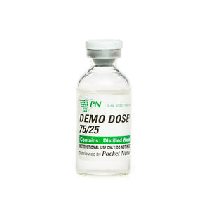 Demo Dose 75/25 Insuln 100 units mL 10 mL -For Training Use Only