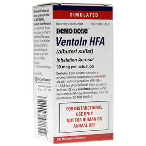 Demo Dose Albuterl Aerosol Inhaler -For Training Use Only
