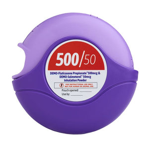 Demo Dose Fluticasone/Salmeterol 500/50 Inhaler -For Training Use Only