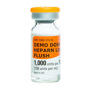 Demo Dose Heparn Flush -For Training Use Only