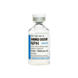 Demo Dose NPH Insuln 100 units/mL 10 mL -For Training Use Only