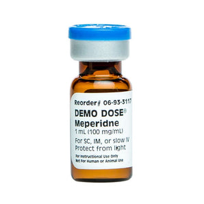 Demo Dose Meperidin (Demerl) 1 mL 100 mg/mL -For Training Use Only