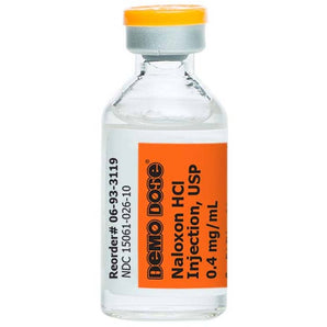 Demo Dose Naloxon HCl Injection 10 mL MDV 0.4 mg/10 mL -For Training Use Only