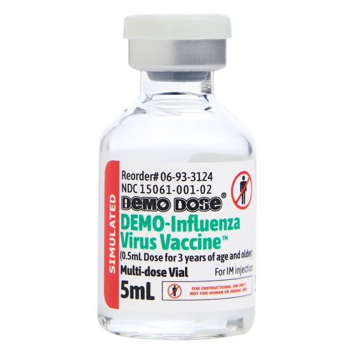 Demo Dose DEMO-Influenza Virus Vaccine™, 5mL -For Training Use Only ...