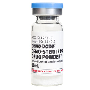 Demo Dose DEMO-Sterile Practice Drug Powder™, 10mL -For Training Use Only