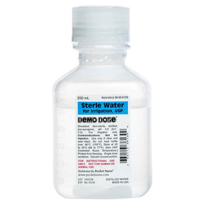 Demo Dose Sterile Water, Two Volume Options -For Training Use Only