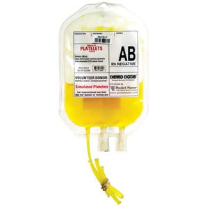 Demo Dose Simulated Platelets AB Rh Negative -For Training Use Only