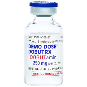 Demo Dose Dobutrx DOBUTamin 250mg/20mL 20mL -For Training Use Only