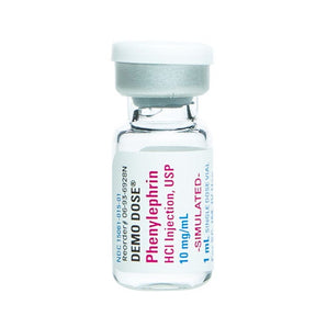 Demo Dose Phenylephrin HCI Injection 10mg/mL 1mL -For Training Use Only