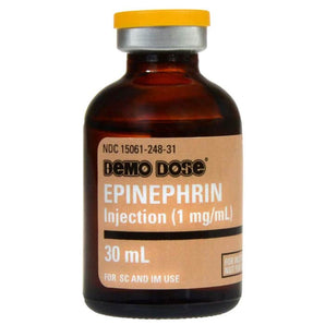 Demo Dose EPINEPHrin (Adrenalin) Injection 30mL 1mg/mL -For Training Use Only