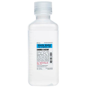 Demo Dose Sterile Water, Two Volume Options -For Training Use Only