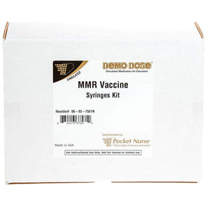 Demo Dose MMR Vaccine Syringes Repackaging Kit -For Training Use Only
