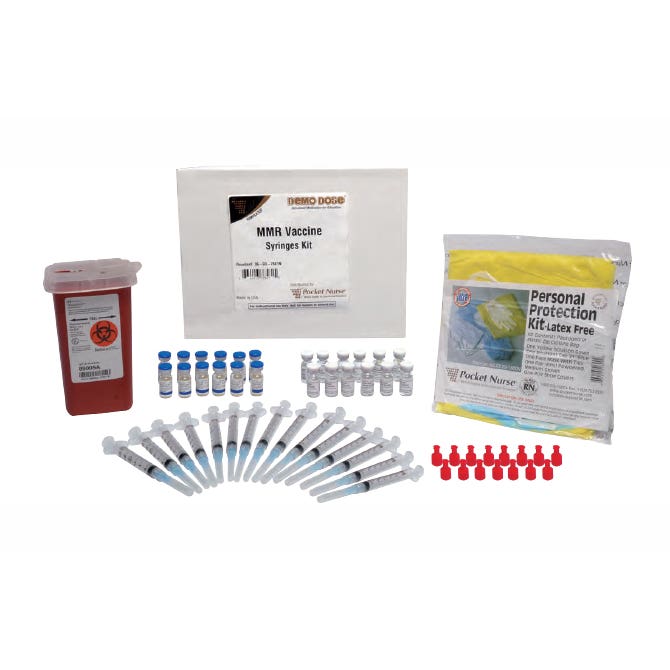 Demo Dose MMR Vaccine Syringes Repackaging Kit -For Training Use Only ...