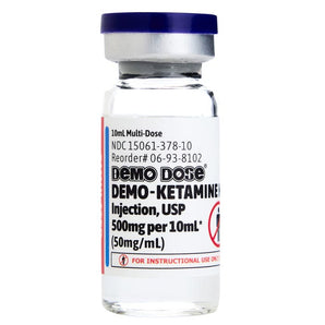 Demo Dose DEMO-Ketamine HCl™ 10mL, 50mg/mL -For Training Use Only