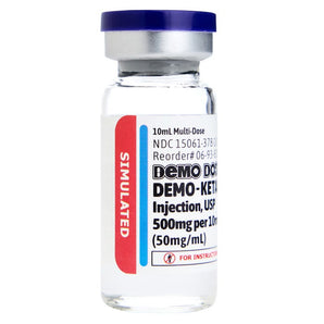 Demo Dose DEMO-Ketamine HCl™ 10mL, 50mg/mL -For Training Use Only