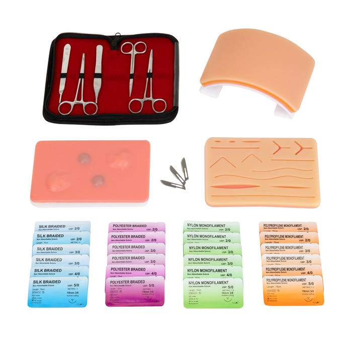 Demo Dose 35-Piece Advanced Suture Practice Kit -For Training Use Only ...
