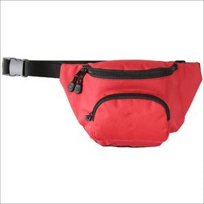 Kemp Hip Pack with Mesh Drain Bottom, No Logo, Red