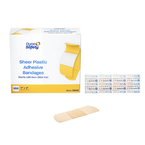 Kemp Plastic Bandages, 1" x 3", Sterile