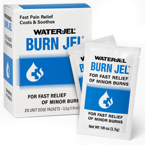 Water Jel First Aid Burn Relief Gel - 25 Count
