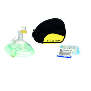Pocket Mask with O₂ Inlet