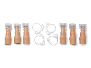 Nasco Valve/Clamp Set, Pediatric – Anal (3), Urinary (3)