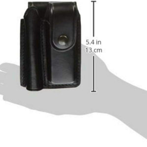 Maglite Mini Maglite/Pocket Knife Leather Holster, Black