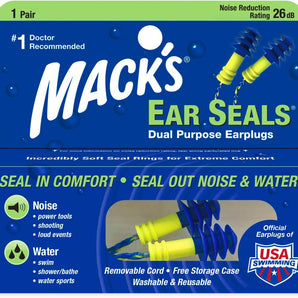 Mack’s Ear Seals Earplugs, 1 Pair