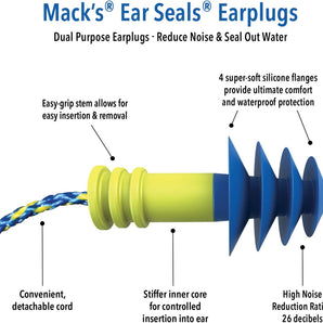 Mack’s Ear Seals Earplugs, 1 Pair