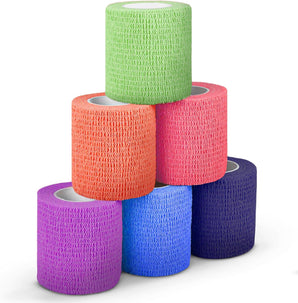 Self-Adherent Bandages, 3" x 5 Yards – Rainbow Colors