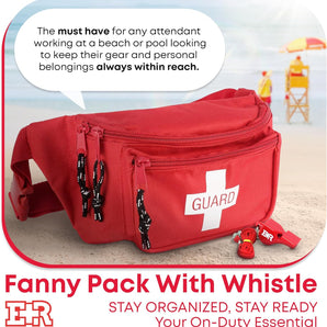 Ever Ready First Aid Fanny Pack/Hip Pack (Fanny Pack With Whistle)