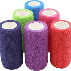Self Adherent Cohesive Bandages, 4" x 5 Yards – Rainbow Colors