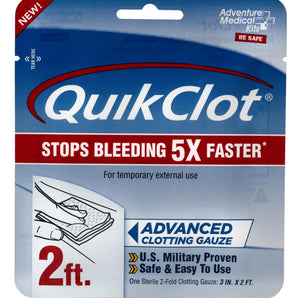 QuikClot Advanced Clotting Gauze Pad 3" x 2 Feet
