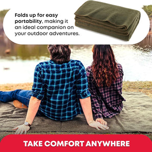 Fire Retardant Wool Blanket –Olive Drab