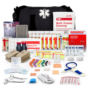 Fully Stocked First Responder Emergency Kit Bag