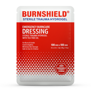 Burnshield Hydrogel Emergency Burn Care Dressing 4"x4"