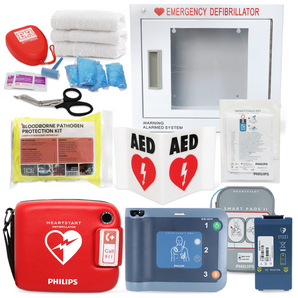 Philips AED Lifeguard Package with Cabinet – Adult & Child Ready