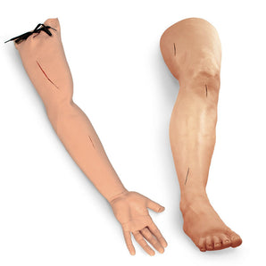 Simulaids Suture Practice Arm & Leg Set